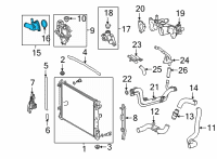 OEM 2021 Lexus LS500h Inlet Sub-Assembly, Water Diagram - 16031-31080