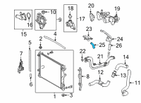 OEM 2018 Lexus LC500h Hose, Water By-Pass Diagram - 1629A-31010