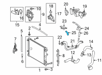 OEM 2021 Lexus LC500h Hose, Water By-Pass Diagram - 1629A-31010