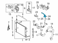 OEM 2021 Lexus LC500h Pipe, Water By-Pass Diagram - 16278-31041