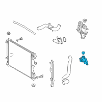 OEM 2019 Lexus LC500h Hose, Radiator, NO.2 Diagram - 16572-31470