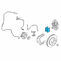 OEM 2013 BMW ActiveHybrid 3 Brake Pad Set Diagram - 34106878876