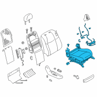 OEM 2012 Infiniti M56 Cushion Assembly - Front Seat Diagram - 87300-1MA0A