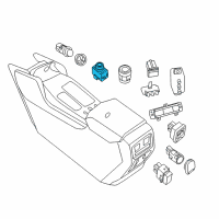 OEM Nissan Sentra Switch Assy-Heat Seat Diagram - 25500-3TA0A