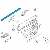 OEM 2016 Ford Police Interceptor Utility Belt Weatherstrip Diagram - FB5Z-7825860-A