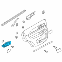 OEM Ford Explorer Handle, Inside Diagram - FB5Z-7822600-BH