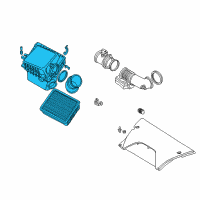 OEM 2000 BMW X5 Intake Silencer Diagram - 13-71-1-437-112