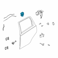 OEM 2008 Chevrolet Aveo Door Lock Actuator Diagram - 42620648