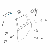 OEM 2010 Pontiac G3 Rod, Rear Side Door Locking Diagram - 96806536