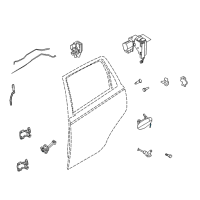 OEM 2006 Chevrolet Aveo Rod, Rear Side Door Outside Handle Diagram - 96541645