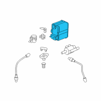 OEM 2009 Chevrolet Suburban 1500 Vapor Canister Diagram - 15112165