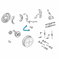 OEM 2016 Toyota Yaris Brake Hose Diagram - 90947-W2036