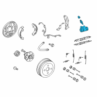 OEM Toyota Yaris Wheel Cylinder Diagram - 47550-20211