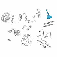 OEM 2004 Scion xB Wheel Cylinder Diagram - 47550-20211