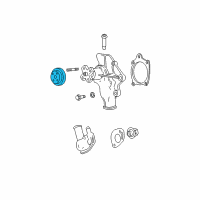 OEM 2004 Jeep Wrangler Pulley-Water Pump Diagram - 4854032