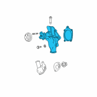 OEM Jeep Cherokee Pump-Water Diagram - 68382489AA