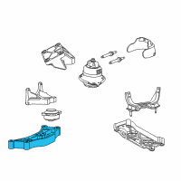 OEM 2018 Dodge Challenger CROSSMEMBER-Transmission Diagram - 5180304AA