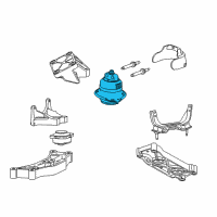 OEM 2016 Dodge Challenger Insulator Diagram - 5038765AB