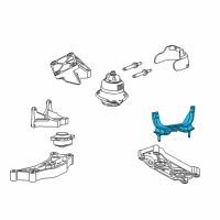 OEM 2018 Dodge Challenger Mount-Transmission Diagram - 68271940AA