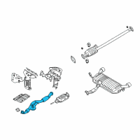 OEM Hyundai Tucson Front Exhaust Pipe Diagram - 28610-2E400