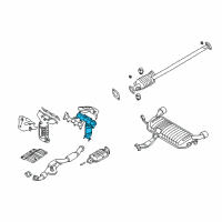 OEM Kia Sportage Exhaust Manifold Assembly, Right Diagram - 2851037540