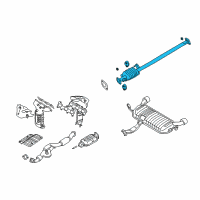 OEM Kia Sportage Center Exhaust Pipe Diagram - 286502E420