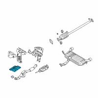 OEM 2008 Hyundai Tucson Panel-Heat Protector, Center Diagram - 28798-2E200