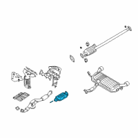 OEM 2008 Kia Sportage Catalytic Converter Assembly Diagram - 2895037650