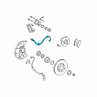 OEM 2013 Toyota Tacoma Brake Hose Diagram - 90947-A2062