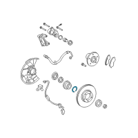 OEM 1992 Toyota Previa Wheel Bearing Snap Ring Diagram - 90521-A0001