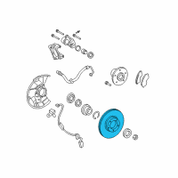 OEM 2013 Toyota Tacoma Rotor Diagram - 43512-04041