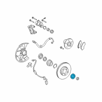 OEM 2014 Toyota Tacoma Front Wheel Bearing Diagram - 90366-A0001