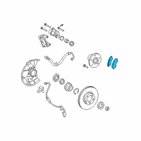 OEM 2012 Toyota Tacoma Front Pads Diagram - 04465-04080