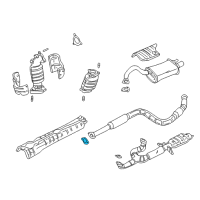 OEM 1999 Dodge Avenger Gasket-Converter To Pipe Diagram - MB687002