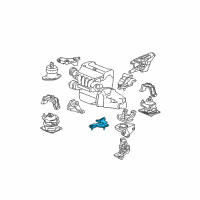 OEM Rubber, Front Transmission Mounting (Lower) Diagram - 50850-SEA-A00