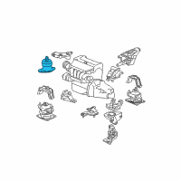 OEM Acura Rubber Assembly, Engine Side Mounting (At) Diagram - 50820-SEA-E01