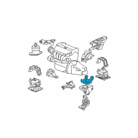 OEM 2006 Acura TSX Plate, Transmission Mount Stopper (Upper) Diagram - 50875-SEA-E02