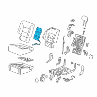 OEM Chevrolet Equinox Seat Back Heater Diagram - 13519199