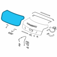 OEM Cadillac ATS Weatherstrip Diagram - 23266493