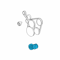 OEM 2002 Jeep Grand Cherokee TENSIONER-Belt Diagram - 4854089AB