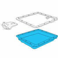 OEM 2004 Chevrolet Corvette Pan Kit, Automatic Transmission Oil (Deep Sump W/Gasket, Mgnt, Door Plug) Diagram - 24208593