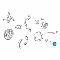 OEM 2005 Hyundai Accent Cap-Wheel Hub Diagram - 52746-25100