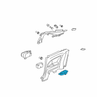 OEM 2007 Honda Civic Holder, Right Rear Side Cup (Atlas Gray) Diagram - 83731-SVA-A01ZB