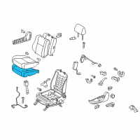 OEM 2013 Toyota Tundra Seat Cushion Pad Diagram - 71512-0C060