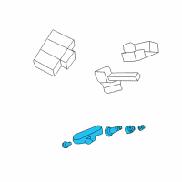 OEM Cadillac STS Tire Pressure Sensor Diagram - 25740352