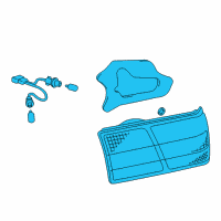 OEM 1998 Lexus ES300 Lamp Assy, Back-Up, RH Diagram - 81670-33130