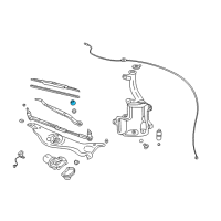 OEM 2008 Cadillac STS Cap-Windshield Wiper Arm Nut Diagram - 25797175