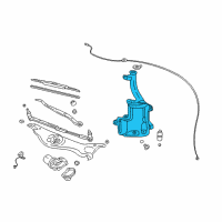 OEM 2005 Cadillac CTS Washer Reservoir Diagram - 88958119