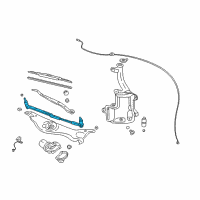 OEM 2007 Cadillac STS Wiper Linkage Diagram - 88958117