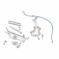 OEM 2004 Cadillac CTS Hose, Windshield Washer Nozzle Diagram - 25766844